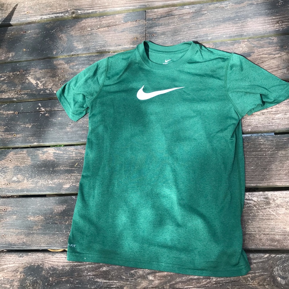 Green nike shirt